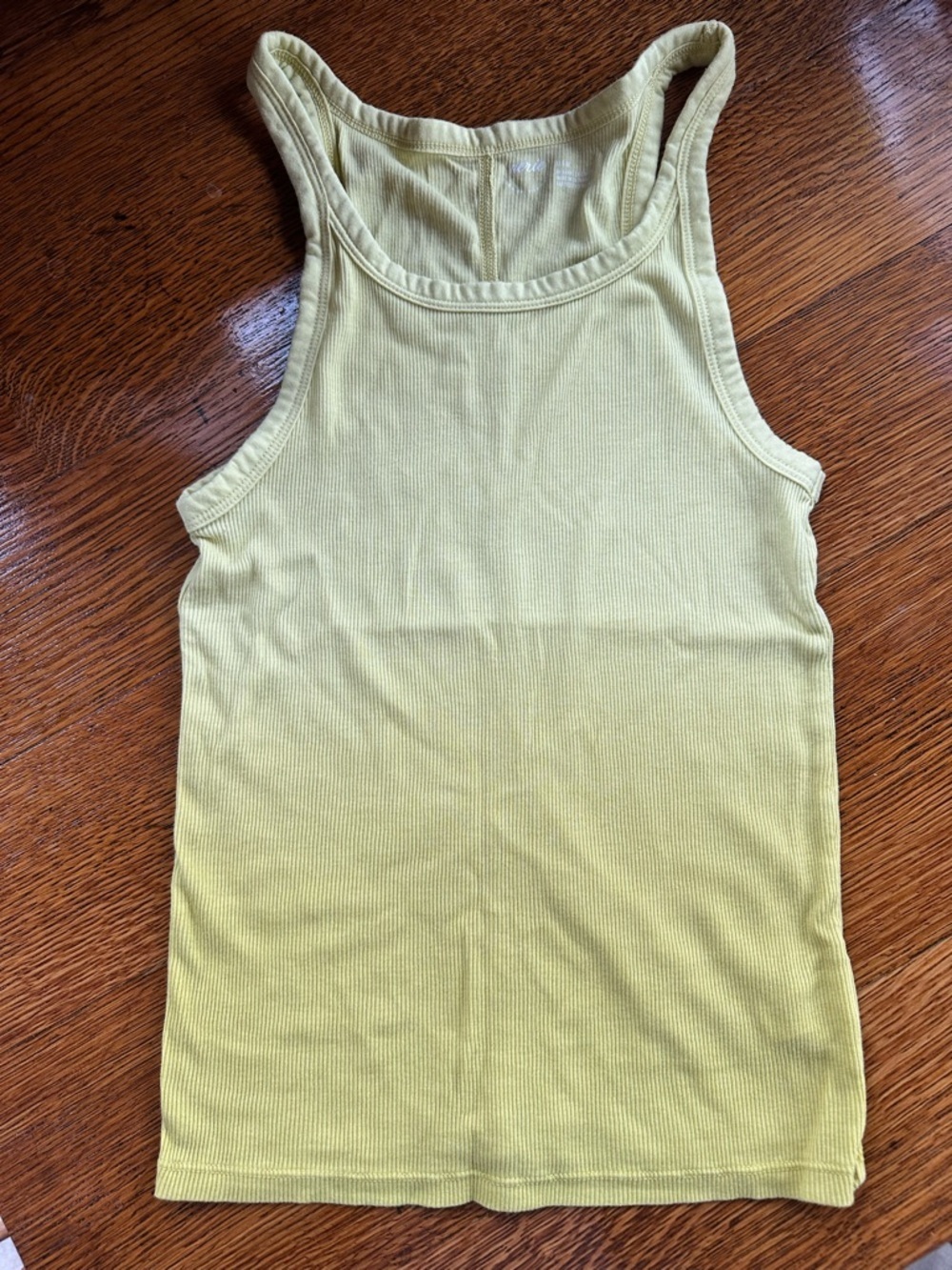 Women’s Light Green Ribbed Tank Top